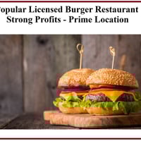 Popular Licensed Burger Restaurant in Prime Location image