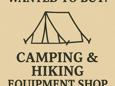 WANTED: Camping & Hiking Equipment Shop in Australia - Buyer Ready image