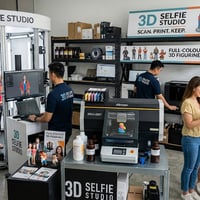 Full-Colour 3D Figurine Production Setup image