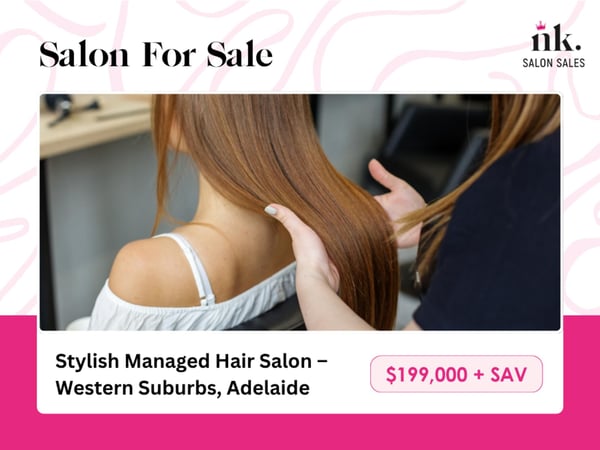 For Sale: Stylish Managed Hair Salon  Western Suburbs, Adelaide