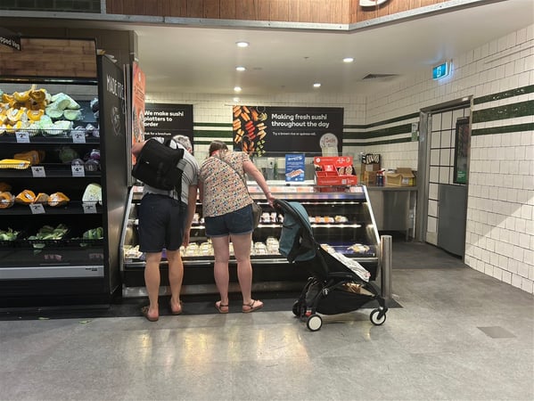 Sushi Takeaway in Woolworths