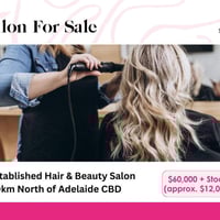 Established Hair & Beauty Salon, 40km North Adelaide CBD image