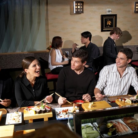 Sushi Train - Busy Perth Dining Precinct