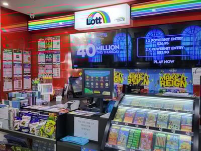 SHOPPING CENTRE NEWSAGENCY/GIFTS/TATTS FRANCHISE $320,000 PLU SAV image