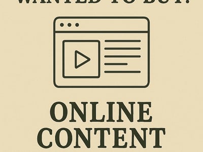 WANTED: Online Content Site in Australia - Buyer Ready image