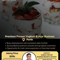 Premium Frozen Yoghurt & Acai Business for Sale  Perth | High Growth Potential | Own the Brand image