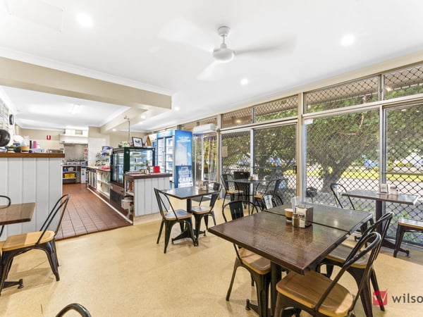 Cafe in the middle of a booming retail HUB