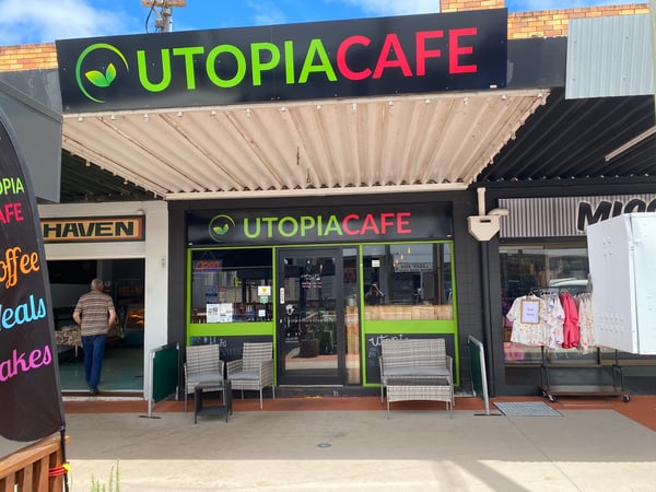Busy Cafe In Main Street Of Kingaroy