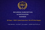 Under Offer! Established Recurring Membership and Certification Business (60 Years) - Fully Remote