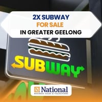 2 x Highly Profitable Subway for Sale Near Geelong | Low Rent image