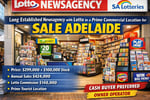 Long Established Newsagency with Lotto in a Prime Commercial Location for Sale Adelaide