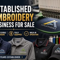 Established Embroidery Flexible, Fully Equipped & Ready to Go image