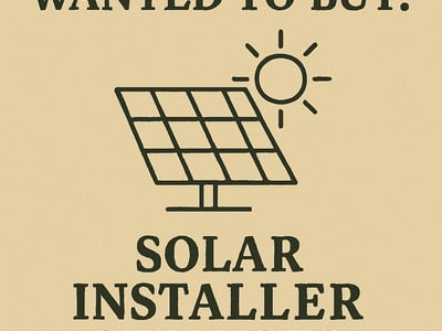 WANTED: Solar Installers Services in Australia - Buyer Ready image