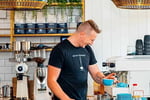 Three Beans Franchise Cafe in Busy Shopping Centre