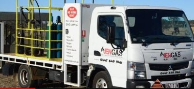 Gas cylinder delivery service with potential image