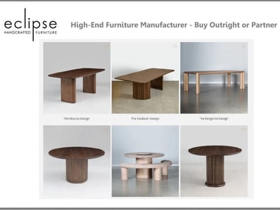 High-End Furniture Manufacturer - Buy Outright or Partner image