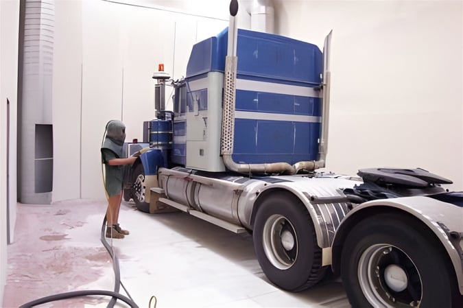 Large-Scale Sandblasting Facility With Freehold