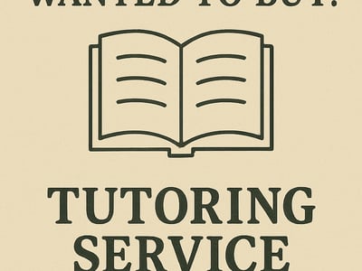 WANTED: Tutoring Service in Australia - Buyer Ready image