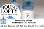 Mt Lofty Springs Long-Established Spring Water Distribution Business