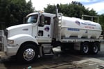 Water truck house hold water delivery and construction site work