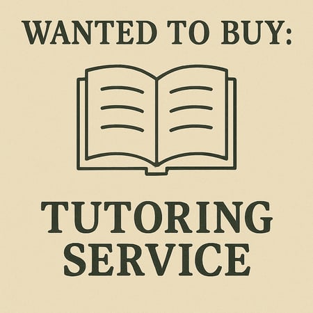 WANTED: Tutoring Service in Australia - Buyer Ready