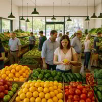 Busy Ipswich Fruit Market - 5871 image
