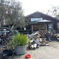 ICONIC LOG CABIN TEA HOUSE RESTAURANT WITH TOP VIEWS UNDER MT GLADSTONE LOOKOUT image