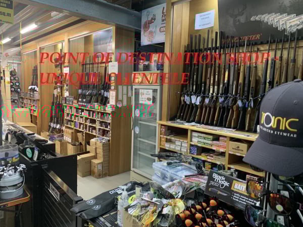 Firearms And Fishing Supplies. Cash Cow business.