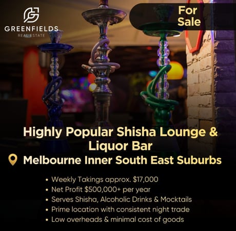 High profit $500,000+ (Part Time Owner Operator)  - Premium Shisha Lounge & Licensed Bar