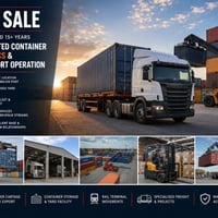Established Port Transport, Logistics & Container Storage Business image