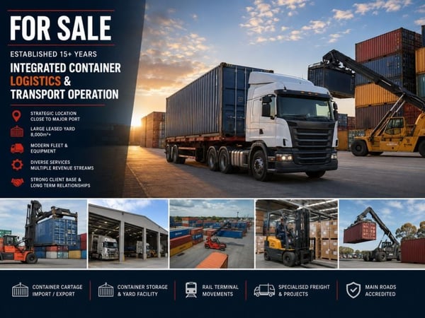 Established Port Transport, Logistics & Container Storage Business