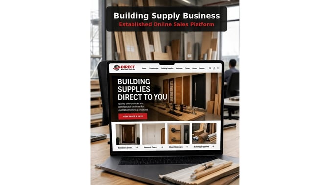 ONLINE BUILDING SUPPLY BUSINESS FOR SALE - ESTABLISHED, UNIQUE & READY TO GROW!