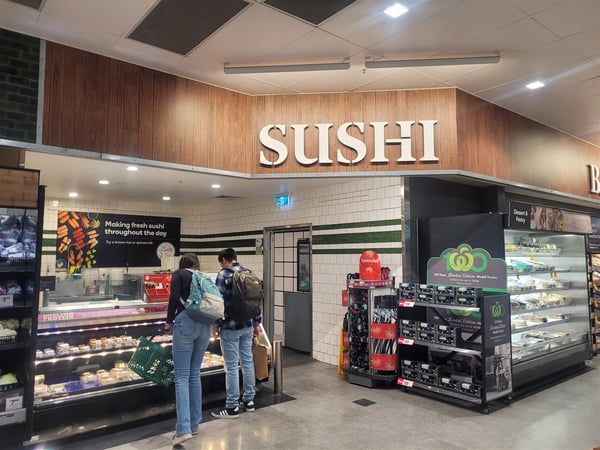 Sushi Takeaway in Woolworths