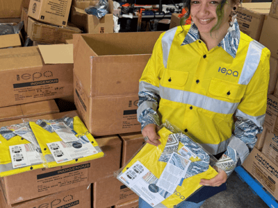 Immediate Income Stream — 17,000+ Indigenous hi vis cotton shirts in stock image