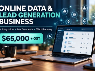 Online Lead Generation & Data Business — AI Integrated, Low Overheads, Growth Potential image