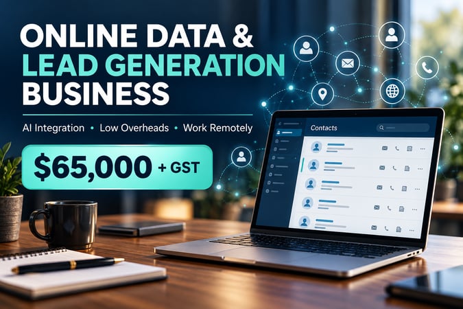 Online Lead Generation & Data Business — AI Integrated, Low Overheads, Growth Potential