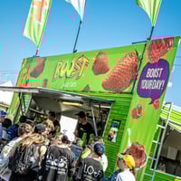Own Two Mobile Boost Juice Vans  Perfect for Deni Ute Muster Fans! image