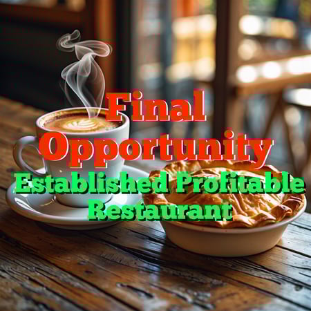 Final Opportunity Established Profitable Restaurant☕5711-2