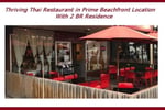 Thriving Thai Restaurant in Prime Beachfront Location With 2 BR Residence