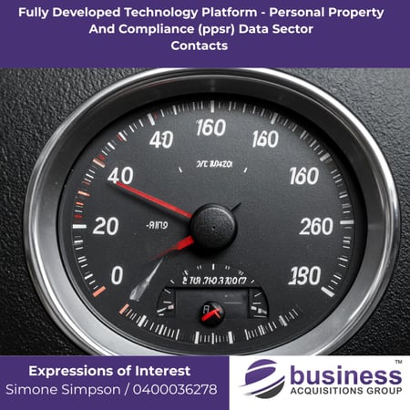 Fully Developed Technology Platform - Personal Property And Compliance (ppsr) Data Sector