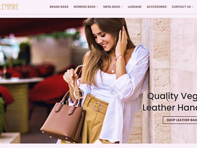 Exclusive Online Leather Goods Business with Dropshipping Model image