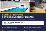 Established Perth Fencing & Retaining Business For Sale