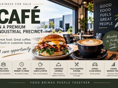 Established 5-Day Cafe Prime Industrial Precinct Location image
