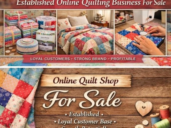 36517 Premium Quilting Fabric E-commerce Business - Loyal Customers