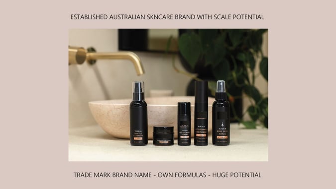 ESTABLISHED AUSTRALIAN SKINCARE BRAND & SCALE POTENTIAL