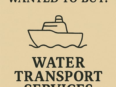WANTED: Water Transport Services in Australia - Buyer Ready image