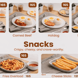 BREAKFAST and SNACKS MENU 