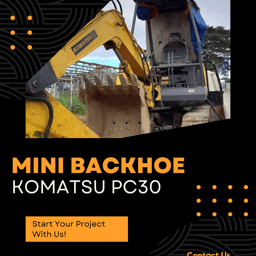 Komatsu PC30 Mini Backhoe