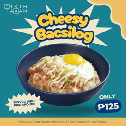 Cheesy Bacsilog