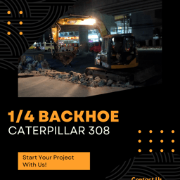 CAT 308 1/4 Backhoe